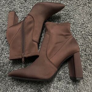 Brown booties